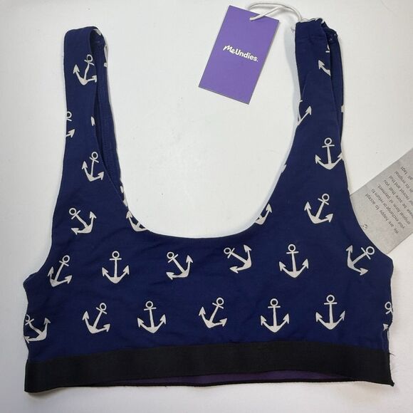 MeUndies Anchors Away Print Bralette Sz XS New - Picture 4 of 8